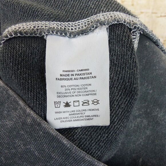 Nike Sweatshirt Women S Black Acid Wash Rebel Crew Relaxed Boxy Logo Patch Sport - Picture 9 of 13